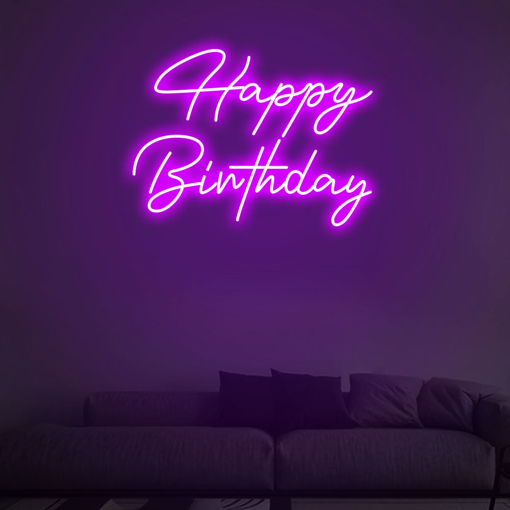Scritta Led Happy Birthday – Led Creativo