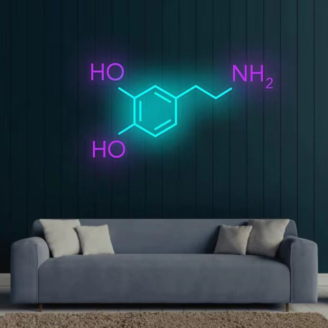 Chemistry Molecule LED Neon Sign