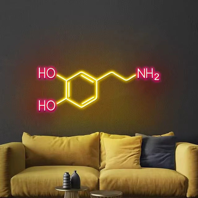 Chemistry Molecule LED Neon Sign