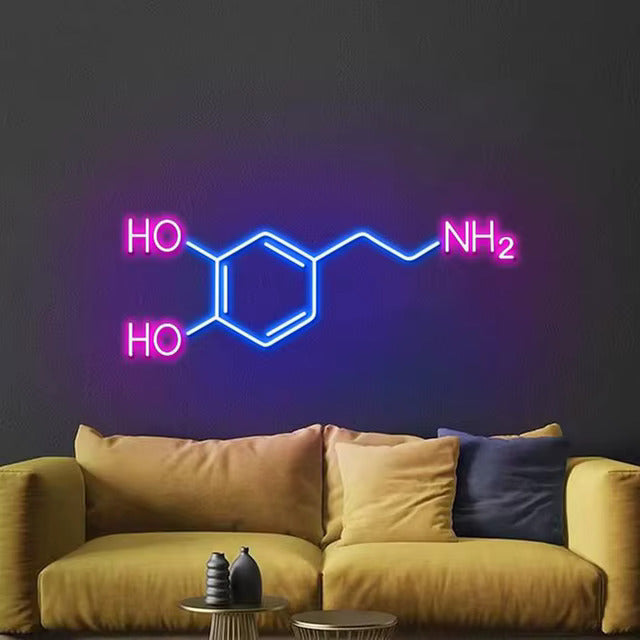 Chemistry Molecule LED Neon Sign