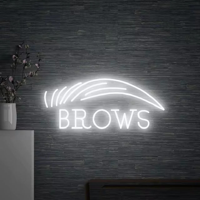 Brows LED Neon Sign