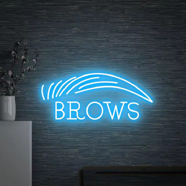 Brows LED Neon Sign