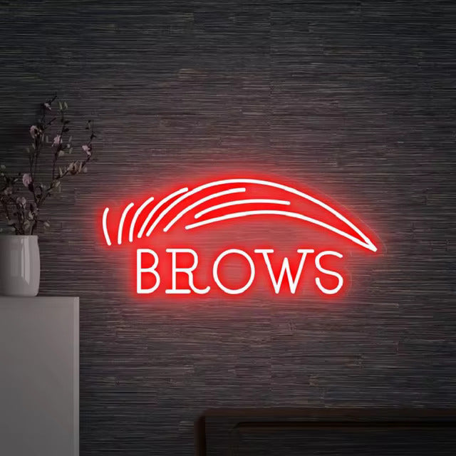 Brows LED Neon Sign