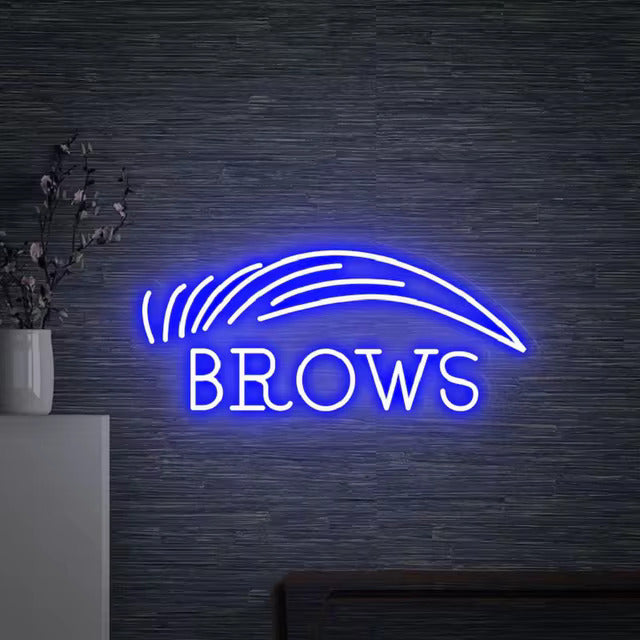 Brows LED Neon Sign