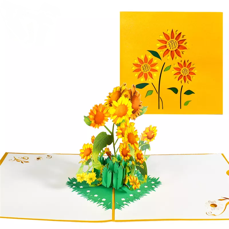 3D Pop Up Sunflower Card (EAD ST. Greetingcard)