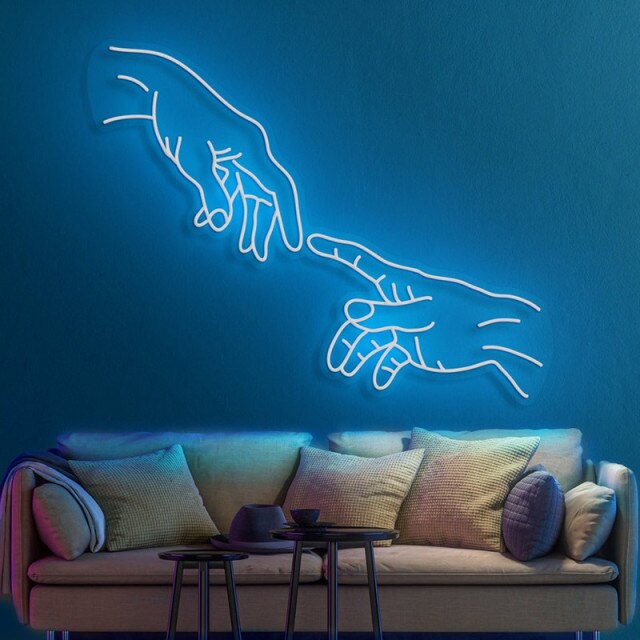 HAND OF GOD LED Neon Sign