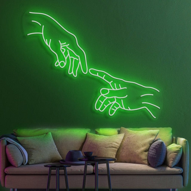 HAND OF GOD LED Neon Sign