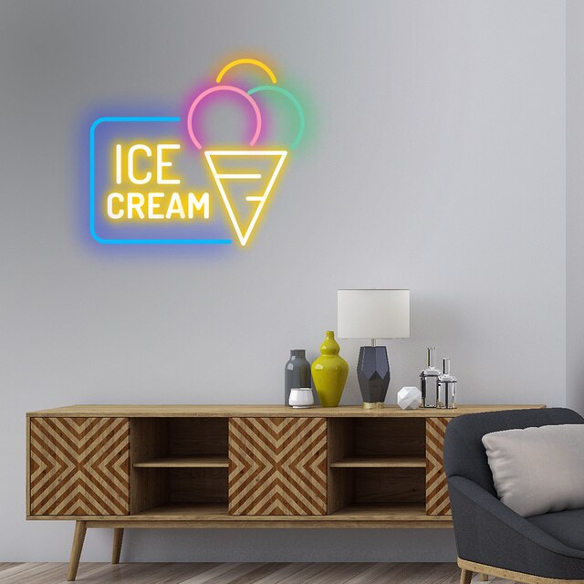 Colorful Ice Cream LED Neon Sign