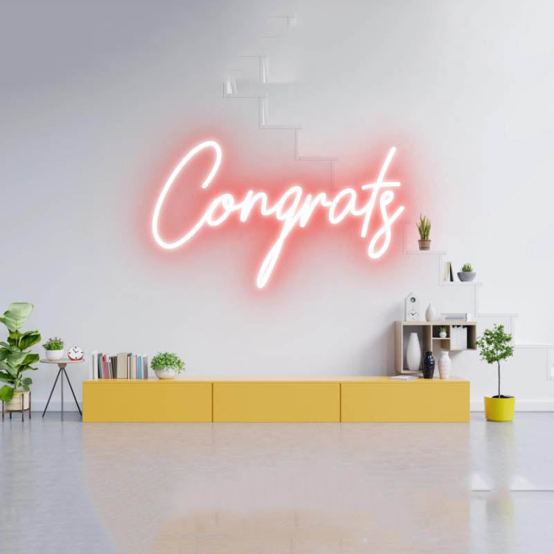 Congrats LED Neon Sign