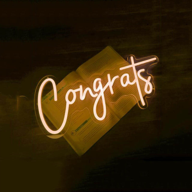 Congrats LED Neon Sign