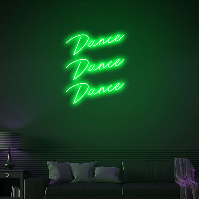 Dance Dance Dance LED Neon Sign