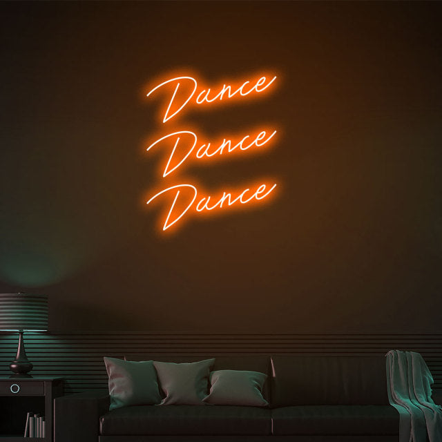 Dance Dance Dance LED Neon Sign