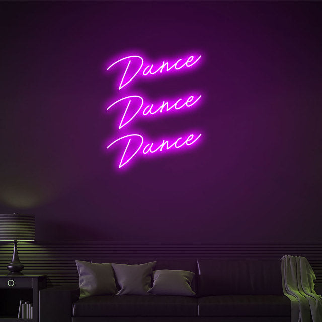 Dance Dance Dance LED Neon Sign