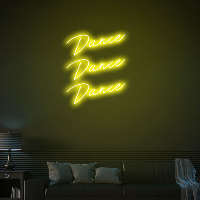 Dance Dance Dance LED Neon Sign