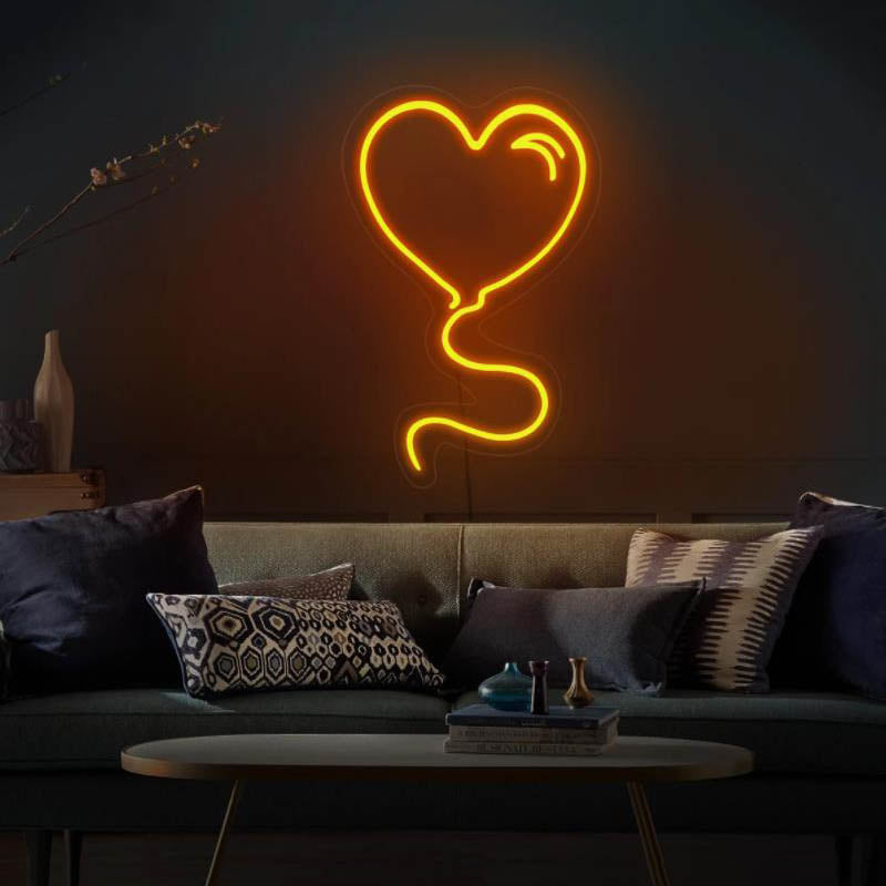 Heart Love Balloon LED Neon Sign