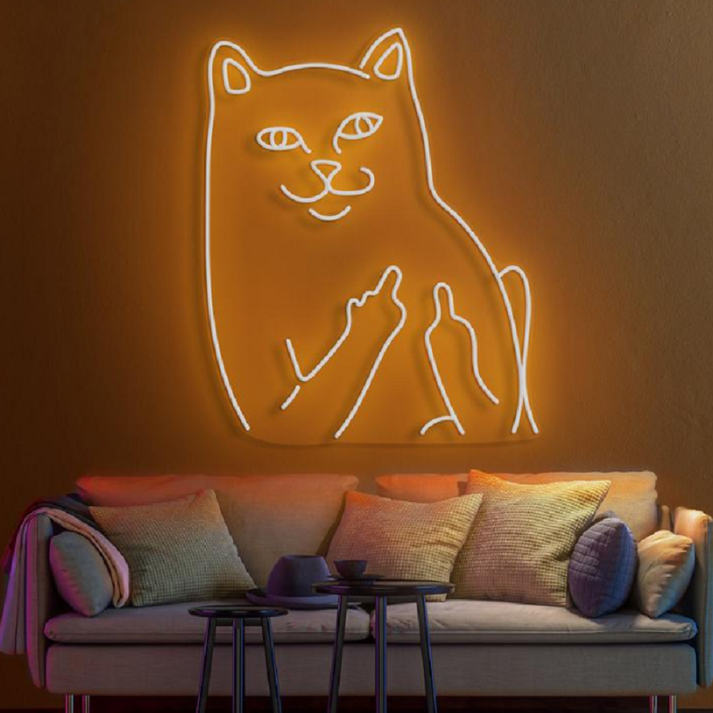 Funky Cat LED Neon Sign